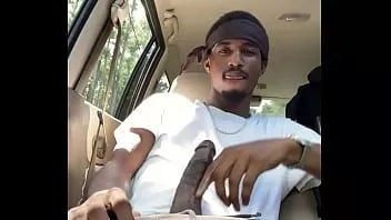 Play Kurvvdaddy strokes his big bbc in car