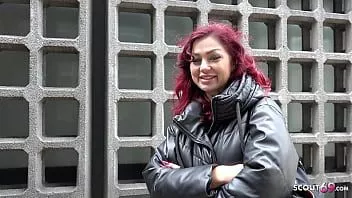 Redare Cercetaș german - roșcată fată de la facultate din Berlin ria red pickup și casting fuck