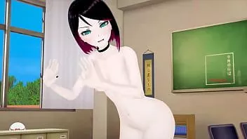 play Curva emo palida anime își umple păsărica strânsă (hentai) koikatsu!