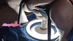 play Paseo intenso con consolador de BBW Mistythyghs: acabado cremoso, húmedo y abierto